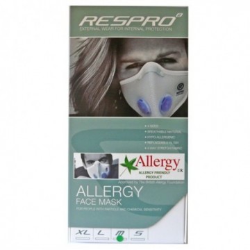 Máscara Allergy blanca talla M de Respro - Ecoalimentaria