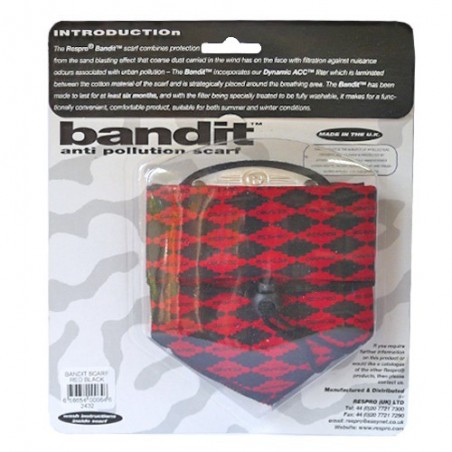 Bufanda Bandit diamond red de Respro - Ecoalimentaria