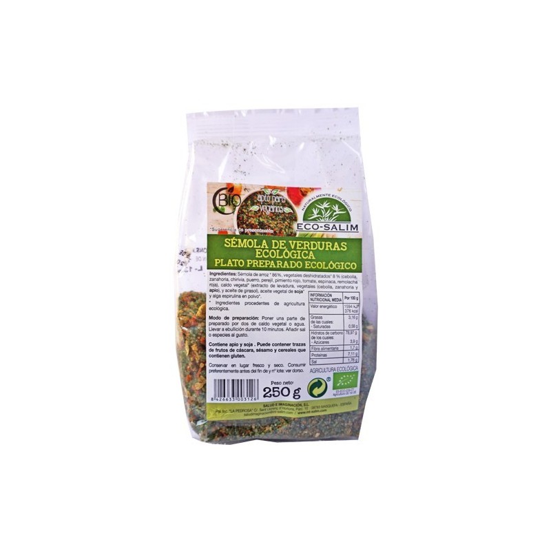 Sémola de verduras ecológica 250 g de Eco-Salim - Ecoalimentaria