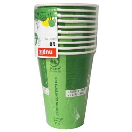 Vasos 180 cc biodegradables 10x de Nupik - Ecoalimentaria