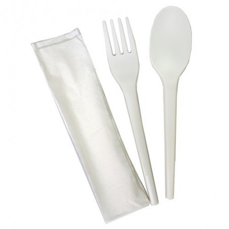 Set cubiertos picnic biodegradables de Nupik - Ecoalimentaria