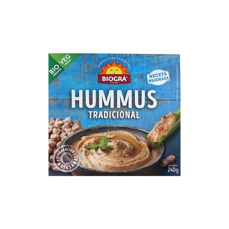 Hummus tradicional ecológico 240 g de Biográ - Ecoalimentaria