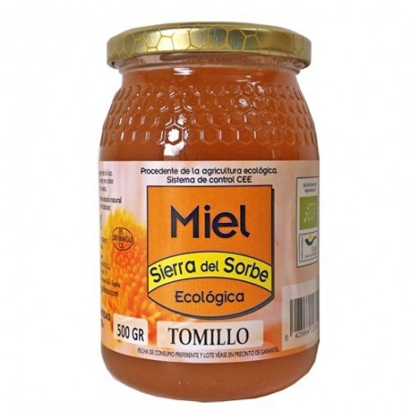 Miel de tomillo ecológica 500 g de Sierra del Sorbe - Ecoalimentaria