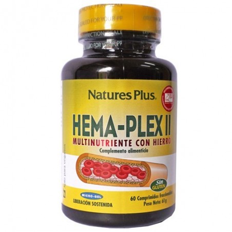 Hema-Plex II 60 c de Nature's Plus - Ecoalimentaria