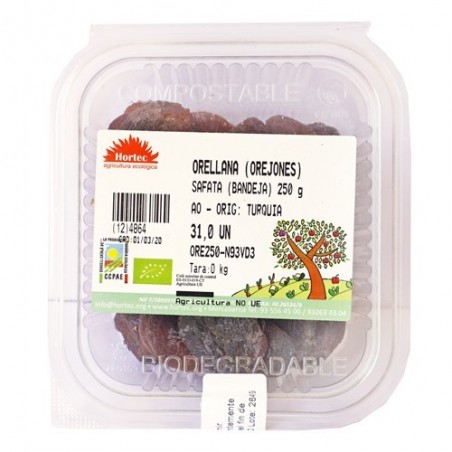 Orejones ecológicos 250 g de Hortec - Ecoalimentaria
