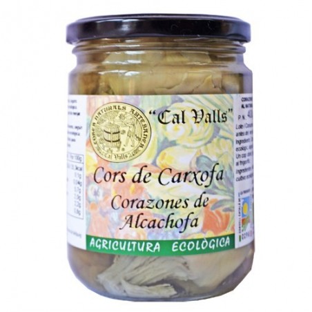 Cors de carxofa ecològics 400 g de  Cal Valls - Ecoalimentaria