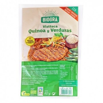 Vistteca quinoa i verdures ecològica 90 g de Biogrà - Ecoalimentaria