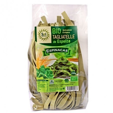 Tagliatelle espelta con espinacas bio de Sol Natural - Ecoalimentaria