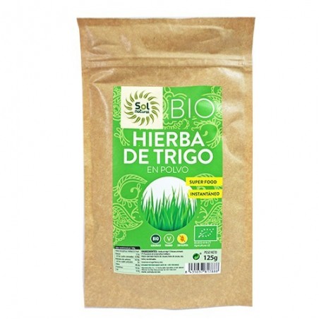 Hierba de trigo bio 125 g de Sol Natural - Ecoalimentaria