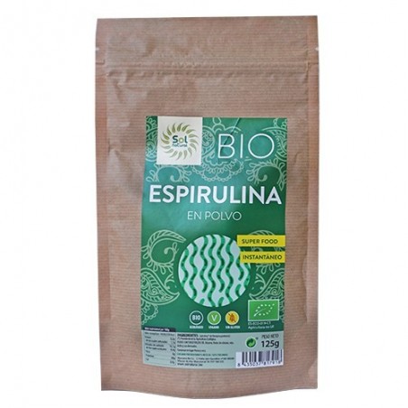 Espirulina ecológica 125 g de Sol Natural - Ecoalimentaria