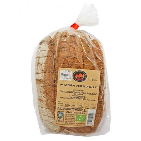 Pan integral de espelta ecológico 500 g de Tascó - Ecoalimentaria