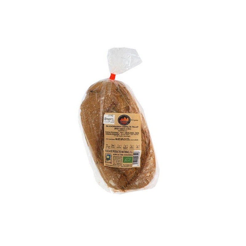 Pan de khorasan y espelta ecológico 500 g de Tascó - Ecoalimentaria