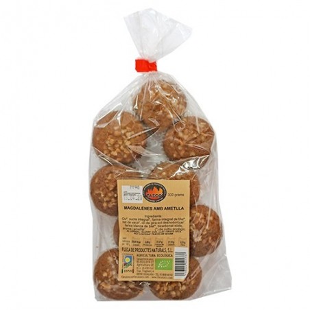 Magdalena con almendra ecológica 300 g de Tascó - Ecoalimentaria