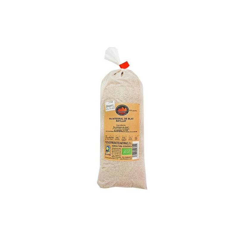 Pan integral rayado ecológico 500 g de Tascó - Ecoalimentaria