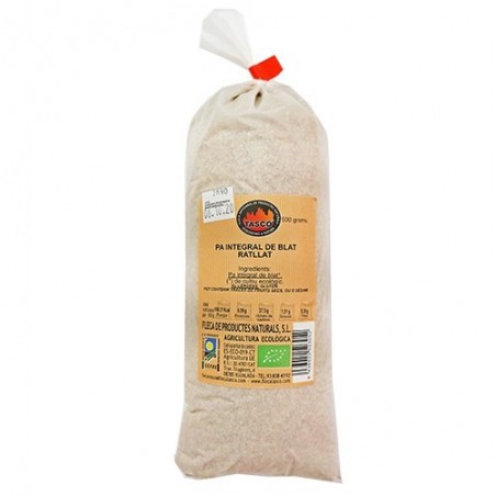 Pa integral ratllat ecològic 500 g de Tascó - Ecoalimentaria