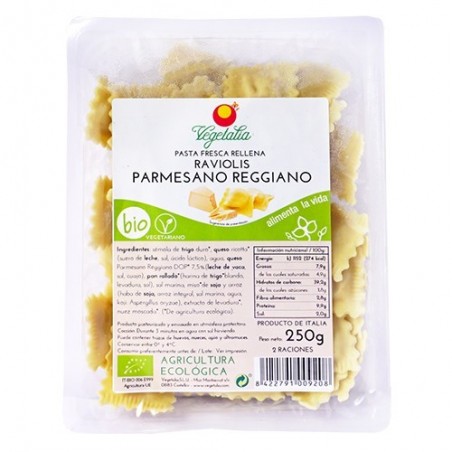 Ravioli parmesano reggiano ecológico 250 g Vegetalia - Ecoalimentaria