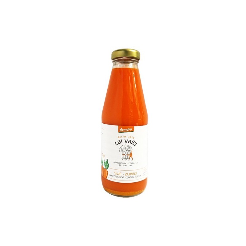 Suc de pastanaga ecològic 500 ml de Cal Valls - Ecoalimentaria