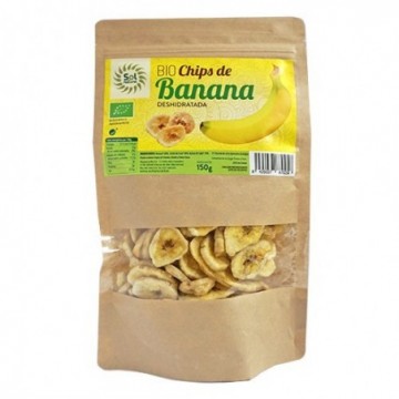 Xips de banana ecològics 150 g de Sol Natural - Ecoalimentaria