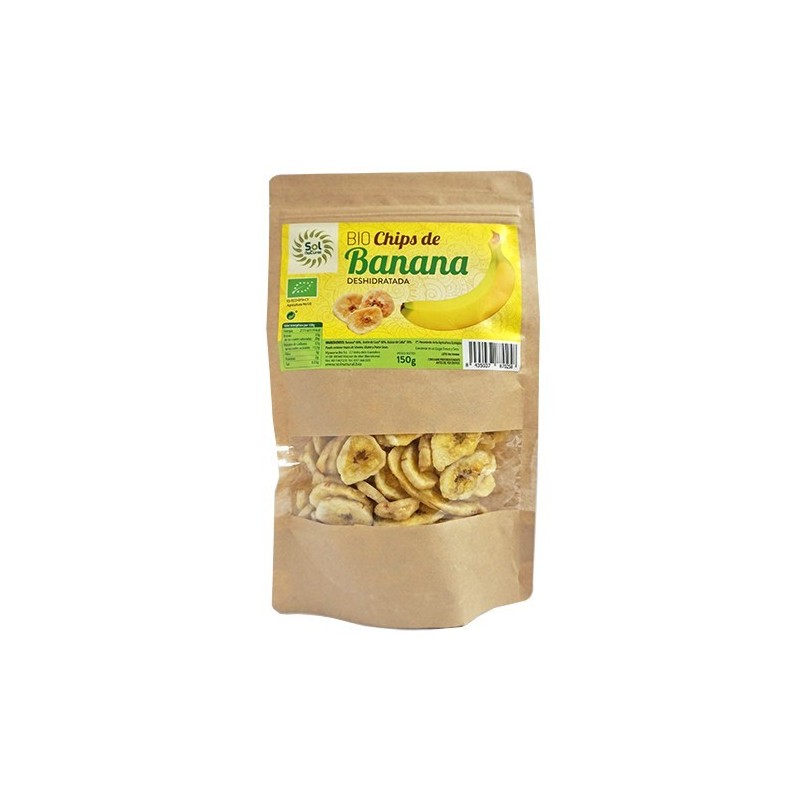 Chips de banana ecológicos 150 g de Sol Natural - Ecoalimentaria