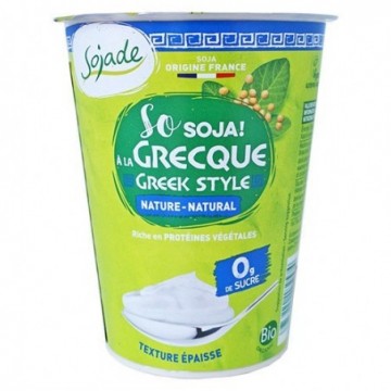 Fermentado de soja a la griega ecológico 400 g Sojade - Ecoalimentaria