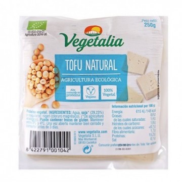 Tofu natural ecológico 250 g de Vegetalia - Ecoalimentaria