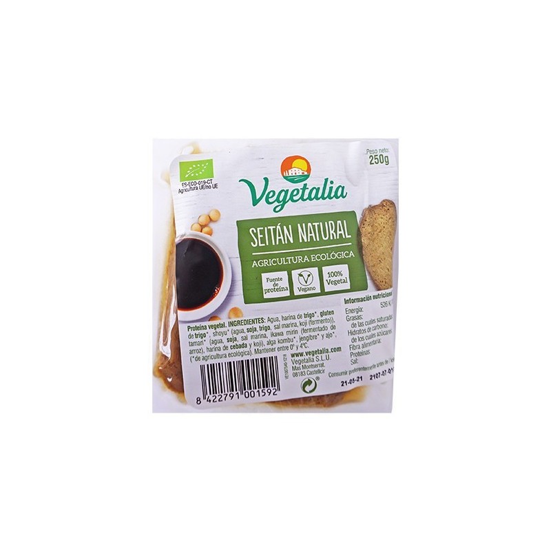 Seitan natural ecològic 250 g de Vegetalia - Ecoalimentaria