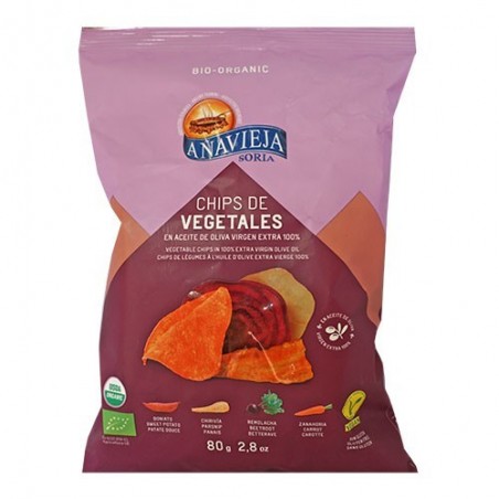 Chips vegetales ecológicos 80 g de Añavieja - Ecoalimentaria