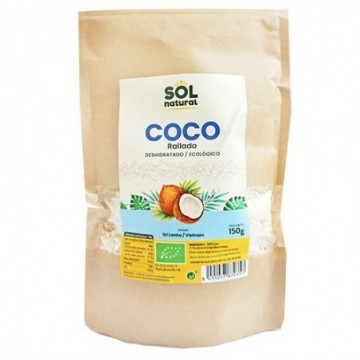 Coco rallado ecológico 150 g de Sol Natural - Ecoalimentaria