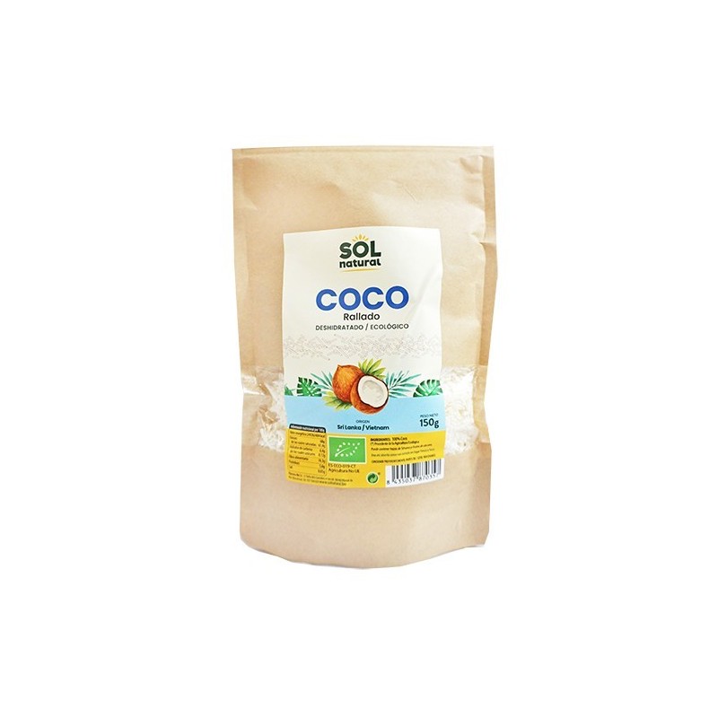 Coco rallado ecológico 150 g de Sol Natural - Ecoalimentaria