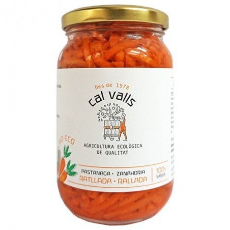 Pastanaga ratllada ecològica 345 g de Cal Valls - Ecoalimentaria