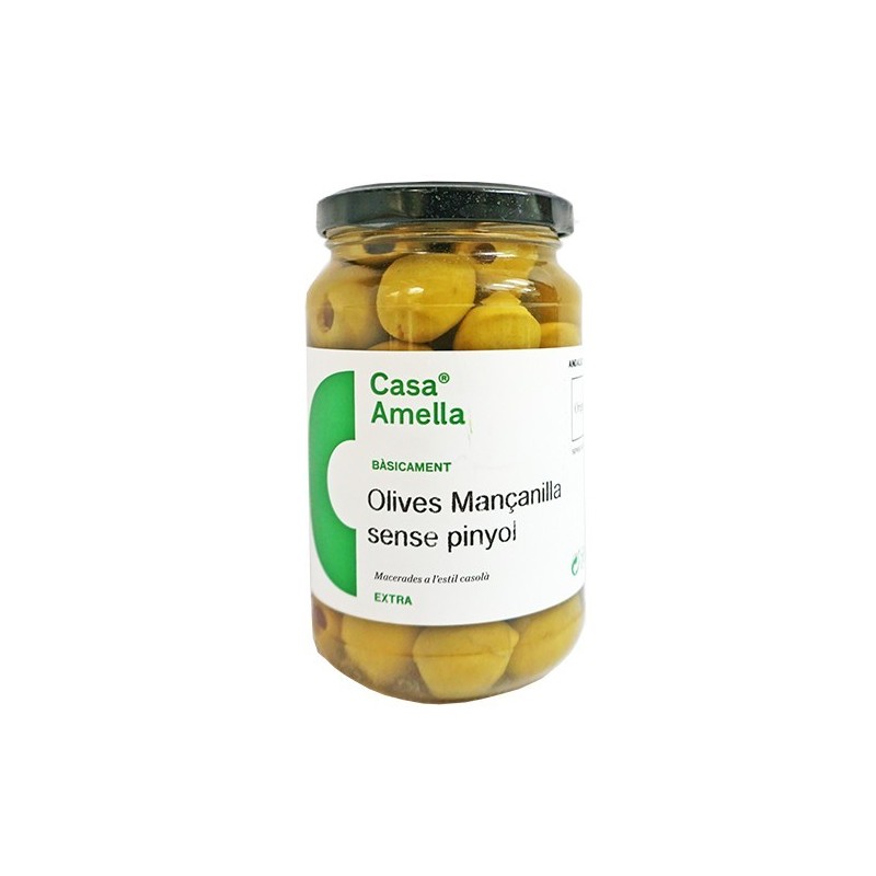 Aceituna manzanilla sin hueso 360 g de Casa Amella - Ecoalimentaria