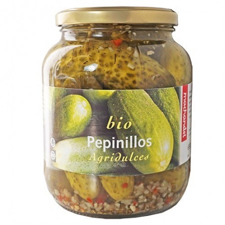 Pepinillos agridulces ecológicos 680 g de Machandel - Ecoalimentaria