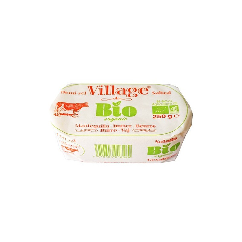 Mantega salada ecològica 250 ml de Village - Ecoalimentaria