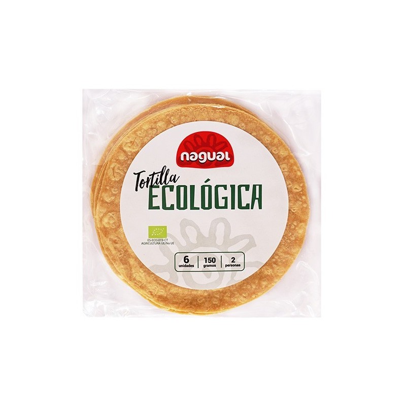 Tortilla de maíz ecológica 150 g de Nagual - Ecoalimentaria