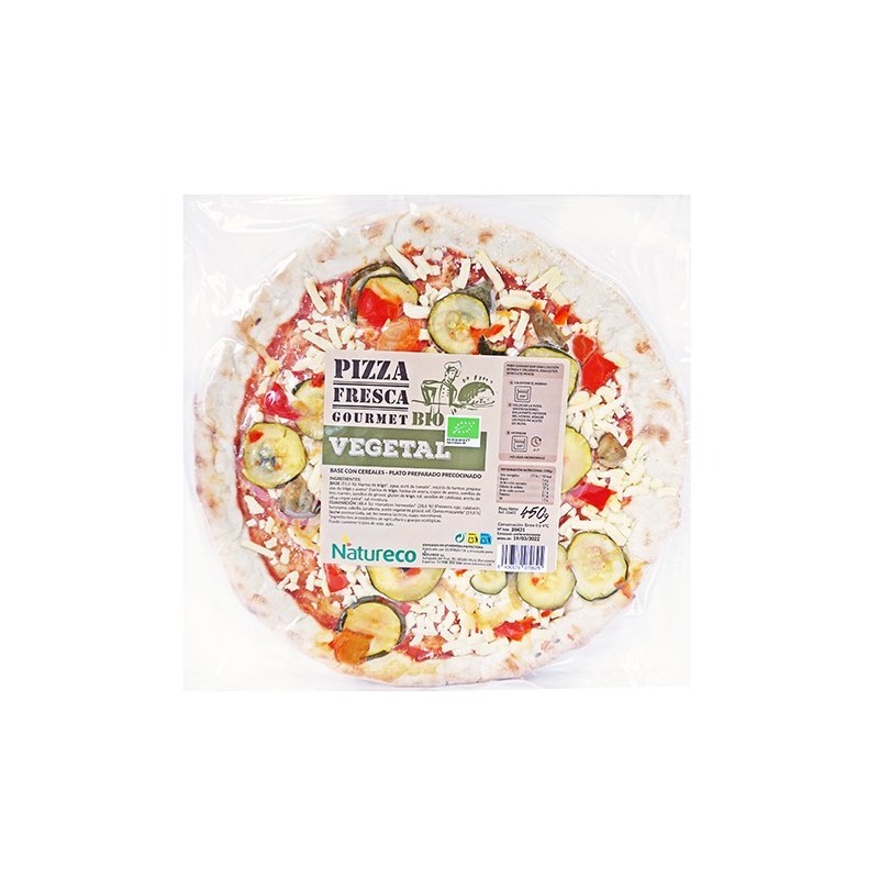Pizza vegetal ecològica 450 g de Natureco - Ecoalimentaria