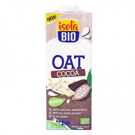 Bebida de avena con cacao ecológica 1 l de Isola Bio - Ecoalimentaria