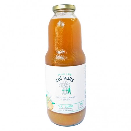 Zumo de uva y albaricoque ecológico 1 l de Cal Valls - Ecoalimentaria