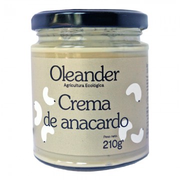 Crema de anacardo ecológica 210 g de Oleander - Ecoalimentaria