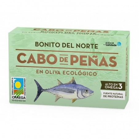 Bonito en aceite de oliva bio 120 ml Cabo de Peñas - Ecoalimentaria