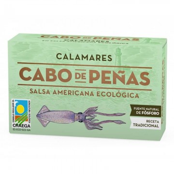 Calamar en salsa americana bio 120 ml Cabo de Peñas - Ecoalimentaria