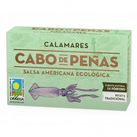 Calamar en salsa americana bio 120 ml Cabo de Peñas - Ecoalimentaria