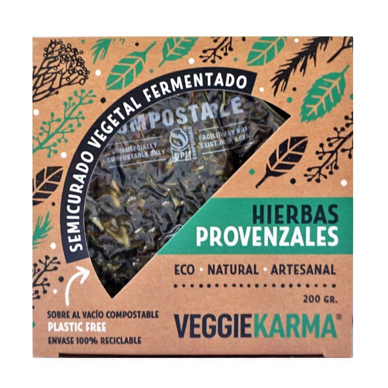 Semicurat vegà herbes provençals bio de Veggie Karma - Ecoalimentaria