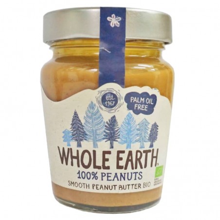 Crema de cacauets Smooth ecològica 227 g Whole Earth - Ecoalimentaria