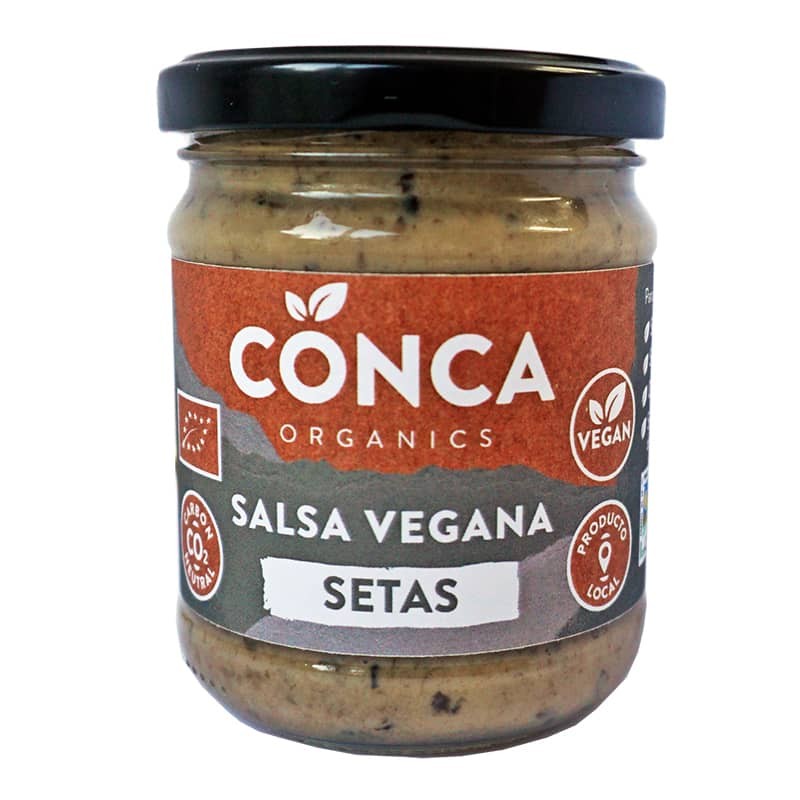 Salsa vegana setas ecológica 185 g de Conca Organics - Ecoalimentaria
