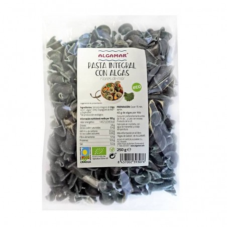 Pasta integral con algas ecológica 250 g de Algamar - Ecoalimentaria