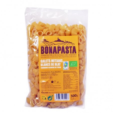 Tiburones blancos de trigo ecológicos 500 g Bonapasta - Ecoalimentaria