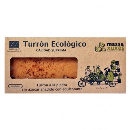 Turrón a la piedra ecológico 200 g de Massaxuxes - Ecoalimentaria