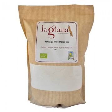Harina de trigo blanca ecológica 1 Kg de La Grana - Ecoalimentaria