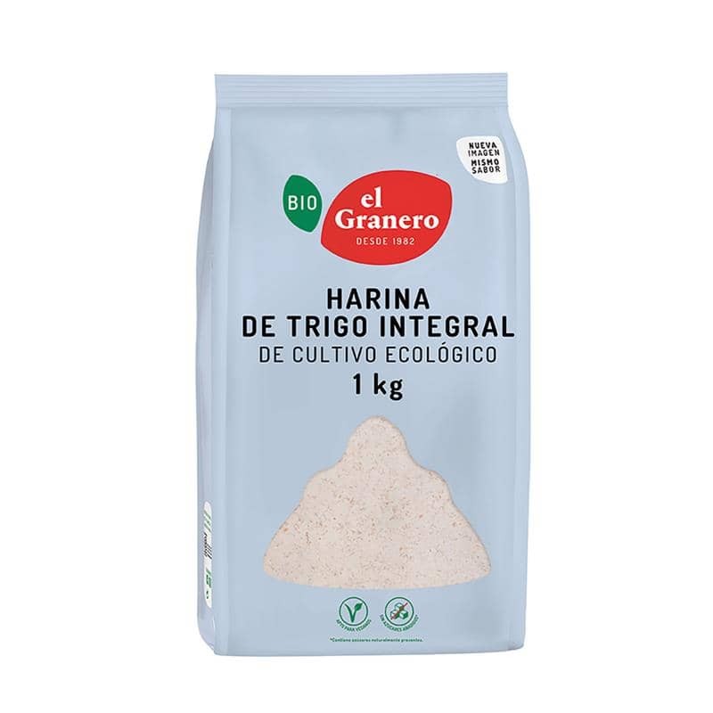 Harina de trigo integral ecológica 1 Kg de El Granero - Ecoalimentaria