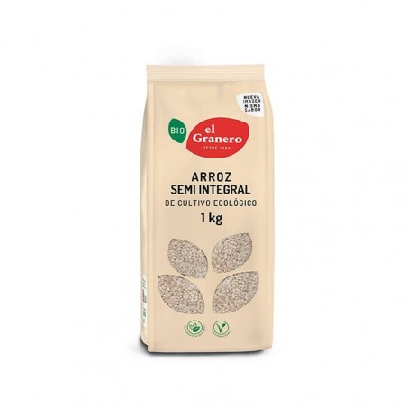 Arròs semiintegral rodó ecològic 1 Kg El Granero - Ecoalimentaria